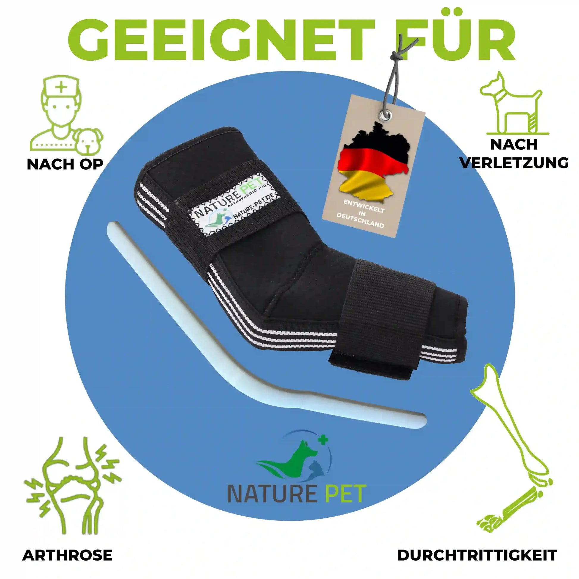 Sprunggelenk Durchtrittigkeits Bandage für Hunde